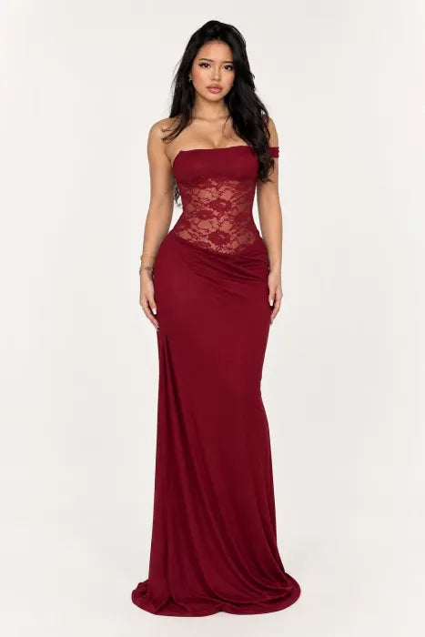 ROBE LONGUE EN DENTELLE EVA